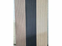 Decoratieve strip (12x) akoestisch wandpaneel zwart 2720x620x50mm - afbeelding 11 van  17