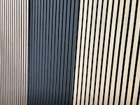 Decoratieve strip (12x) akoestisch wandpaneel zwart 2720x620x50mm - afbeelding 12 van  17