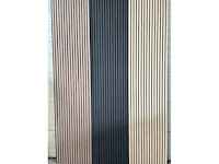 Decoratieve strip (12x) akoestisch wandpaneel zwart 2720x620x50mm - afbeelding 2 van  12