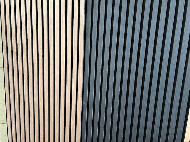 Decoratieve strip (12x) akoestisch wandpaneel zwart 2720x620x50mm - afbeelding 3 van  12