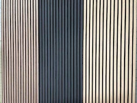 Decoratieve strip (12x) akoestisch wandpaneel zwart 2720x620x50mm - afbeelding 6 van  12