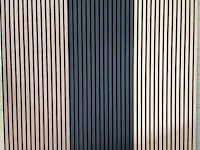 Decoratieve strip (12x) akoestisch wandpaneel zwart 2720x620x50mm - afbeelding 7 van  12