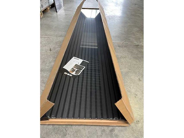 Decoratieve strip (12x) akoestisch wandpaneel zwart 2720x620x50mm - afbeelding 12 van  12