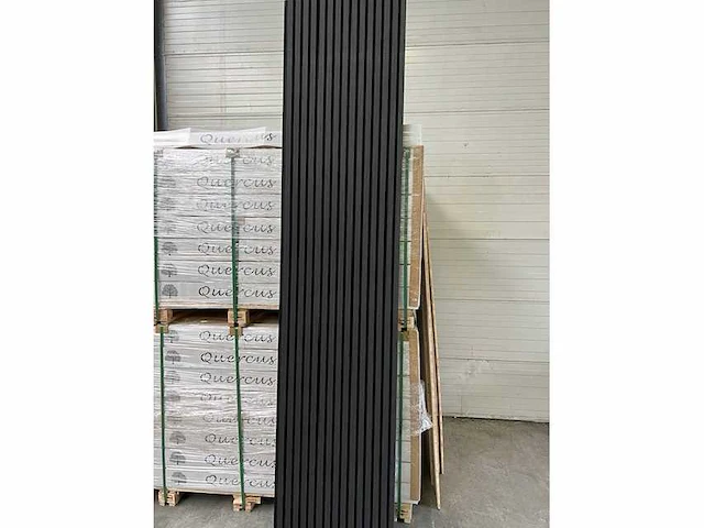 Decoratieve strip (12x) akoestisch wandpaneel zwart 2720x620x50mm - afbeelding 2 van  17