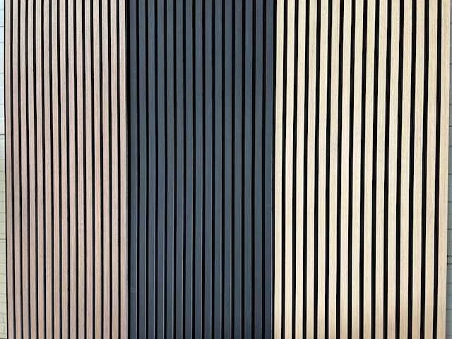 Decoratieve strip (12x) akoestisch wandpaneel zwart 2720x620x50mm - afbeelding 9 van  17