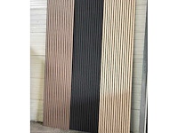 Decoratieve strip (14x) akoestisch wandpaneel zwart 2720x620x50mm - afbeelding 14 van  17