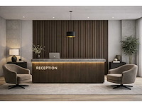 Decoratieve strips (20x) akoestische wandpaneel walnoot 2700x600x21mm - afbeelding 2 van  4