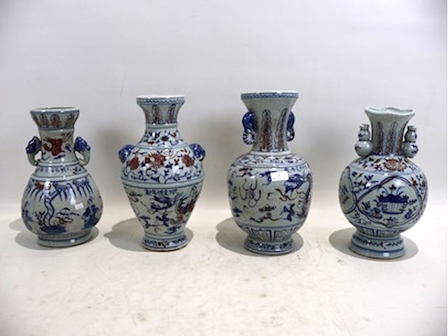 Decoratieve vaas (x4) - afbeelding 1 van  4