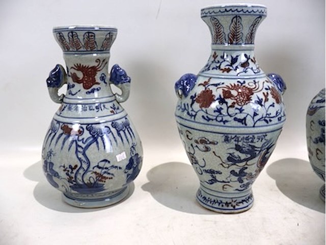 Decoratieve vaas (x4) - afbeelding 3 van  4