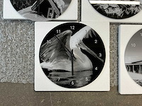 Decoratieve wandklok (8x) - afbeelding 2 van  7