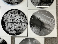 Decoratieve wandklok (8x) - afbeelding 4 van  7