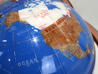 Decoratieve wereldbol blauw - afbeelding 3 van  5