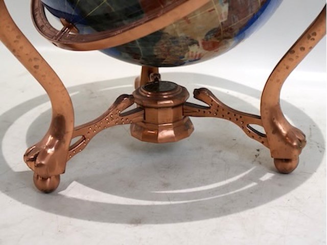 Decoratieve wereldbol blauw - afbeelding 5 van  5