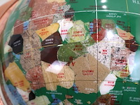 Decoratieve wereldbol groen - afbeelding 3 van  5