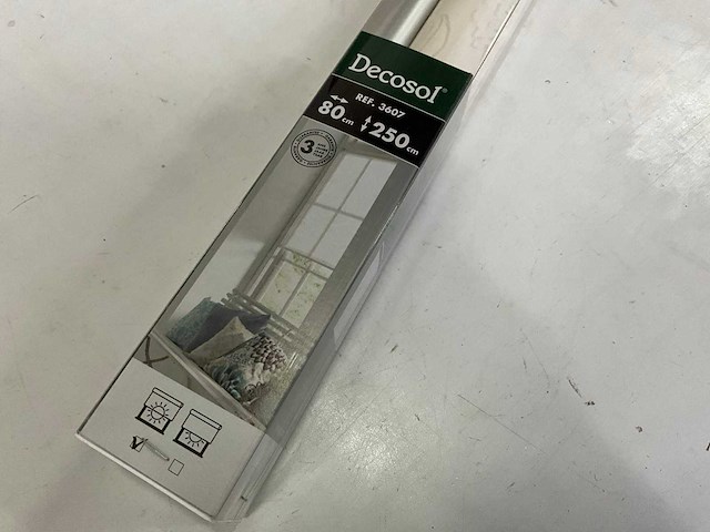 Decosol rolgordijn met dessin lichtdoorlatend 80 x 250 cm (70x) - afbeelding 3 van  8