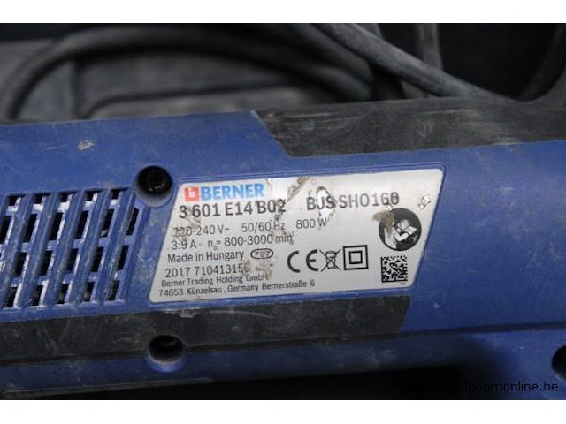 Decoupeerzaag - berner - bjssho160 800w toebehoren - koffer - afbeelding 2 van  2