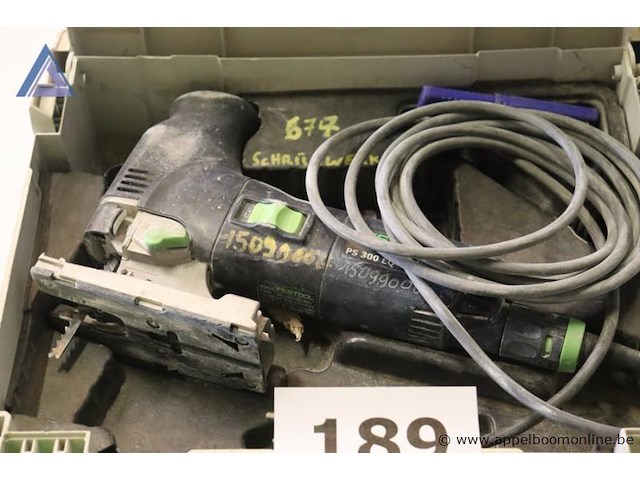 Decoupeerzaag - festool - ps 300 eq toebehoren - koffer - afbeelding 2 van  3