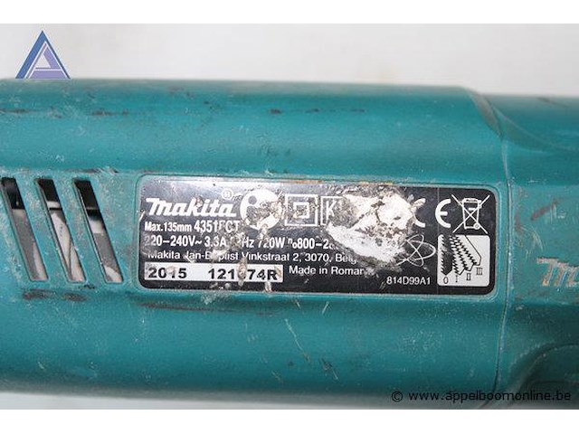 Decoupeerzaag - makita - 4350fct opbergkoffer - makita - afbeelding 2 van  4
