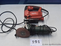 Decoupeerzaagmachine makita plus slijptol bosch pws850-125, werking niet gekend - afbeelding 1 van  3