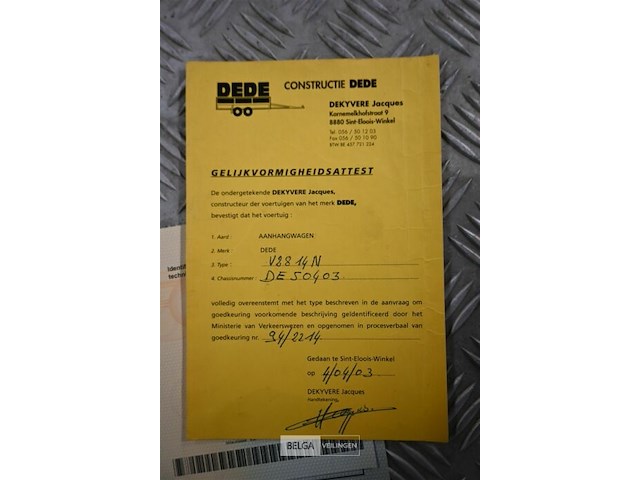 Dede aanhangwagen - afbeelding 10 van  14