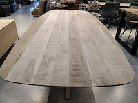 Deens ovaal mango tafel - afbeelding 2 van  3