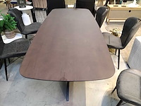 Deens ovaal tafel massief eik - afbeelding 3 van  4