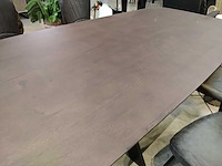 Deens ovaal tafel massief eik - afbeelding 4 van  4