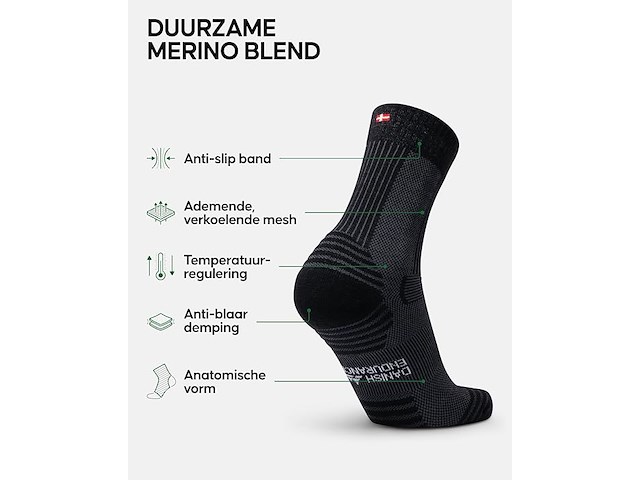 Deense endurance wandelsokken, 5 paar - afbeelding 2 van  5