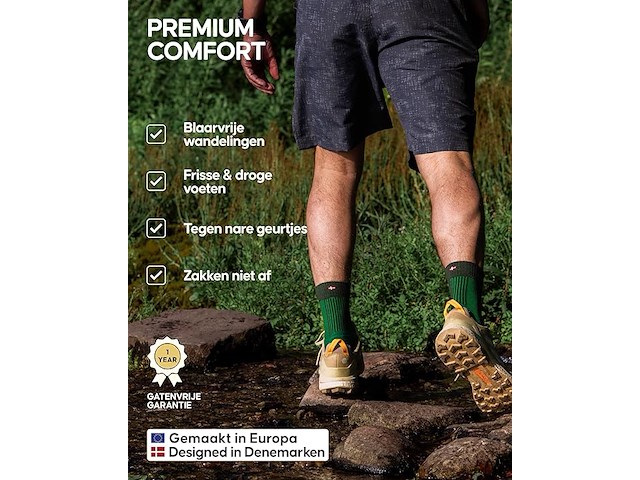 Deense endurance wandelsokken, 5 paar - afbeelding 4 van  5