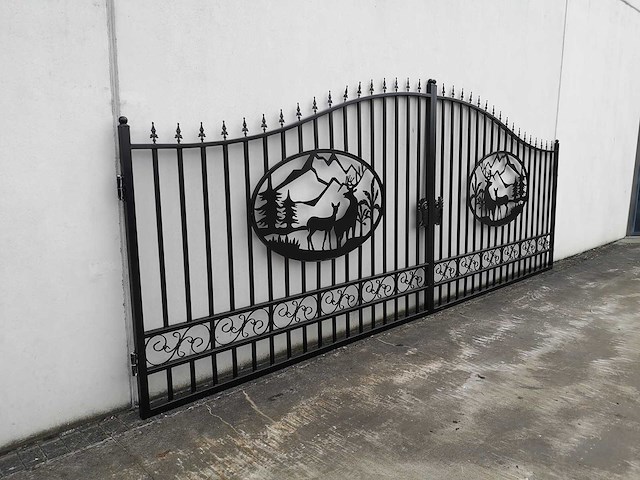 Deer design gate 6000mm - poort - afbeelding 10 van  16