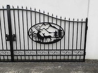 Deer design gate 6000mm - poort - afbeelding 12 van  16