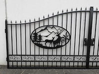 Deer design gate 6000mm - poort - afbeelding 13 van  16