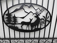 Deer design gate 6000mm - poort - afbeelding 14 van  16