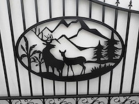 Deer design gate 6000mm - poort - afbeelding 15 van  16