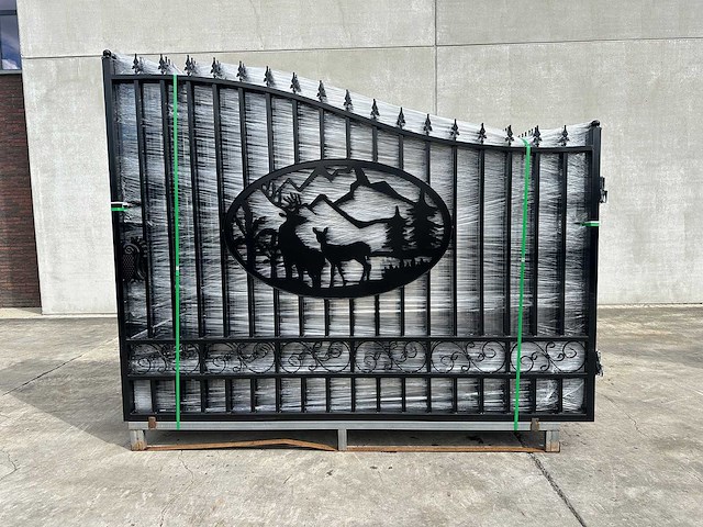 Deer design gate 6000mm - poort - afbeelding 1 van  16