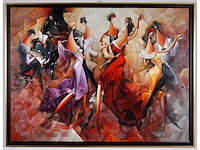Dejoux - le bal - olie op doek - 90x120 cm - afbeelding 1 van  8