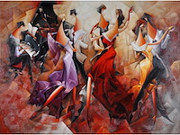 Dejoux - le bal - olie op doek - 90x120 cm - afbeelding 2 van  8