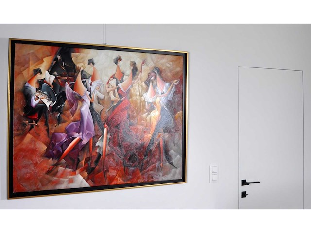 Dejoux - le bal - olie op doek - 90x120 cm - afbeelding 3 van  8