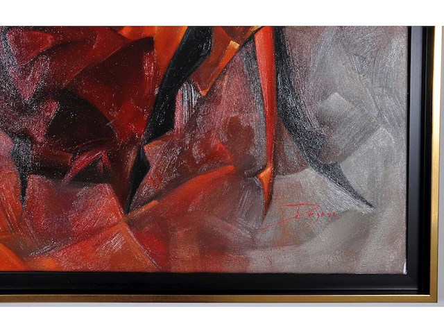 Dejoux - le bal - olie op doek - 90x120 cm - afbeelding 4 van  8