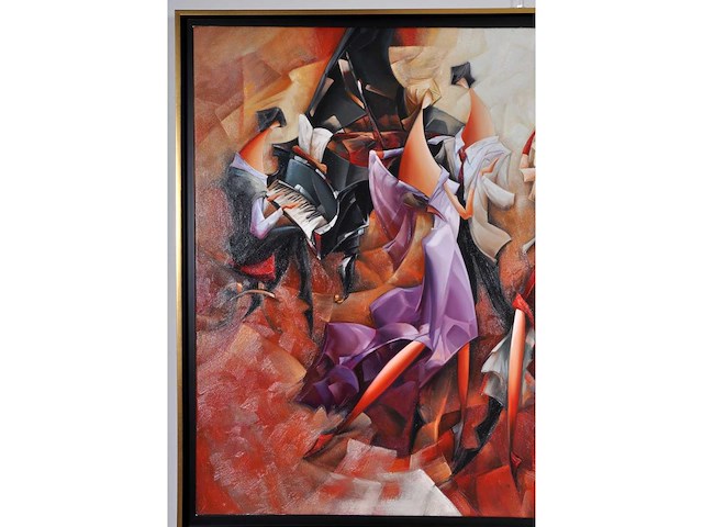 Dejoux - le bal - olie op doek - 90x120 cm - afbeelding 6 van  8