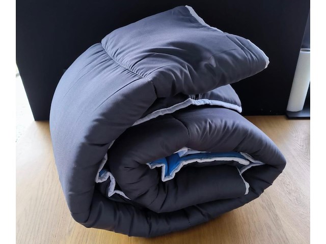 Dekbed sleeptime - twee kleuren (grijs-blauw) 140 x 200 - afbeelding 1 van  3