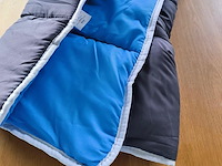 Dekbed sleeptime - twee kleuren (grijs-blauw) 140 x 200 - afbeelding 2 van  3