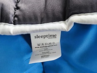 Dekbed sleeptime - twee kleuren (grijs-blauw) 140 x 200 - afbeelding 3 van  3