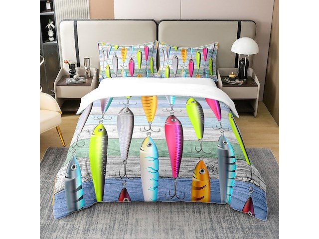 Dekbedset 135*200 vishaken - afbeelding 1 van  1