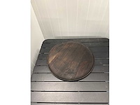 Dekocandle wooden round plateau - afbeelding 1 van  2