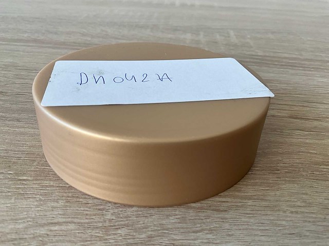 Deksel recht pp frosted zonder inlage-goud overige verpakkingsmaterialen (2921x) - afbeelding 1 van  2