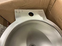 Delabie rvs wastafel (2x) - afbeelding 2 van  5