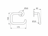 Delabie toiletpapierrolhouder (2x) - afbeelding 2 van  2