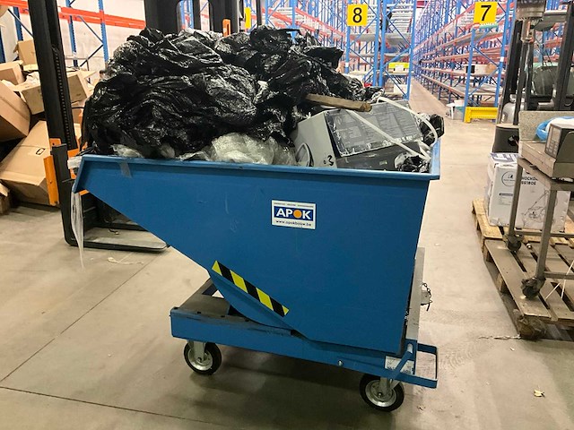 Delaps tk900 mobiele afval kiep container - afbeelding 3 van  4