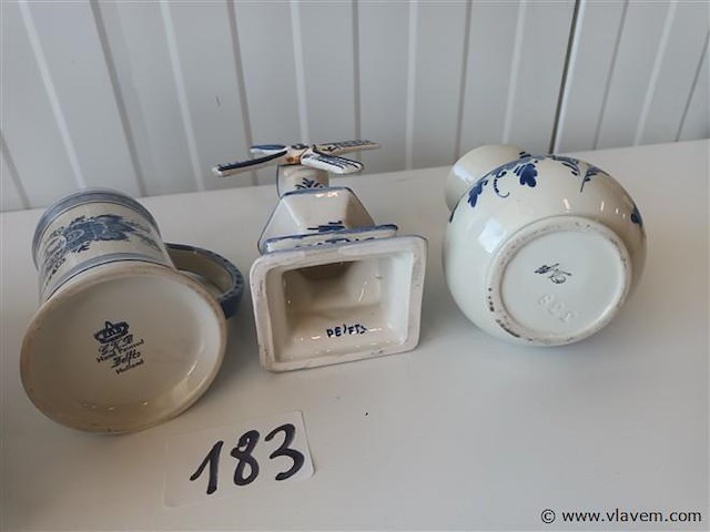 Delft decoratie. 4 stuks - afbeelding 7 van  7